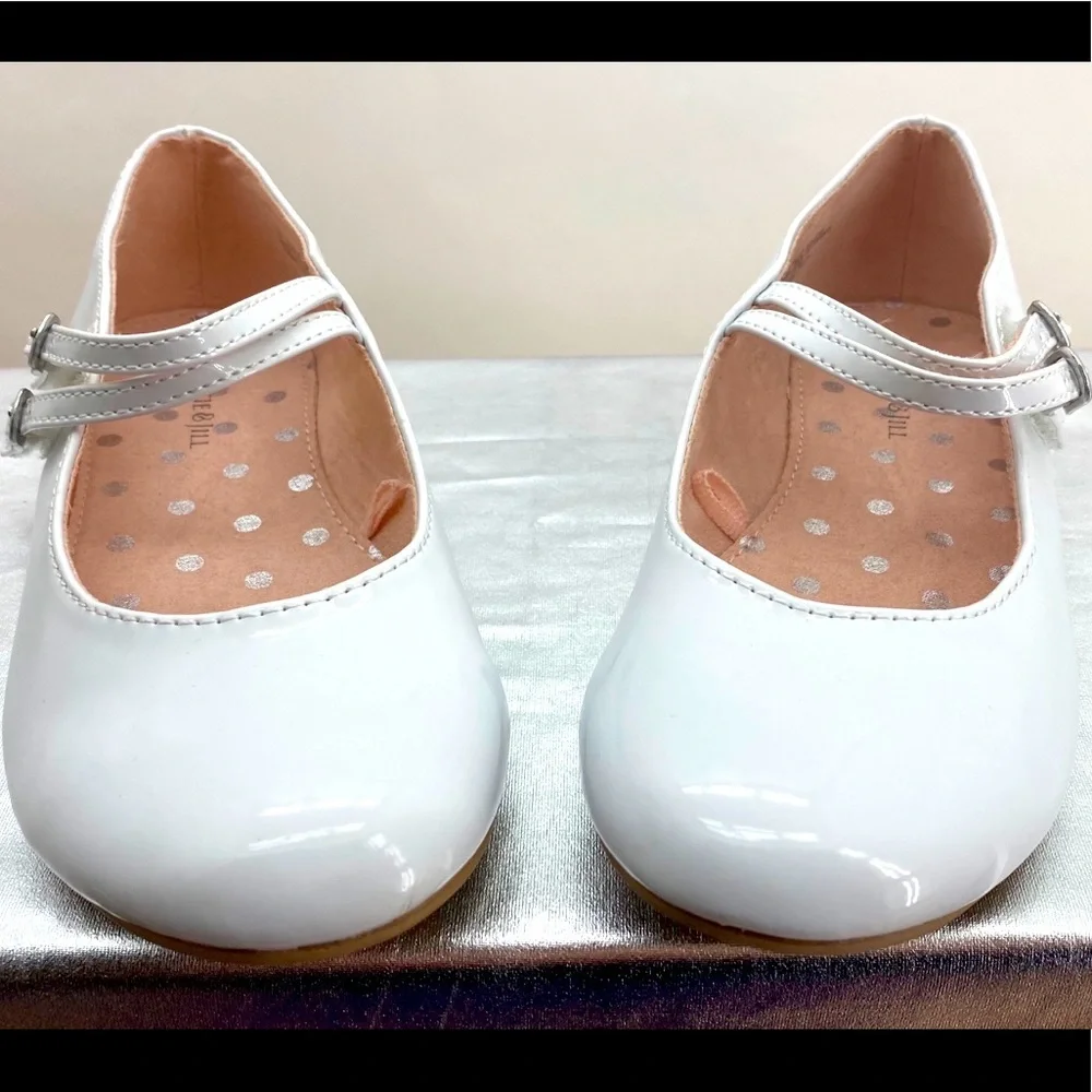 Little‎ Girls Pageant Shoes white Patent size 11